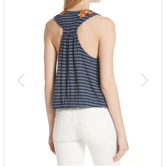 🆕 FREE PEOPLE Frida Embroidered Floral Tank - Picture 2 of 9